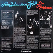 AKE JOHANSSON TRIO / Live At Nefertiti